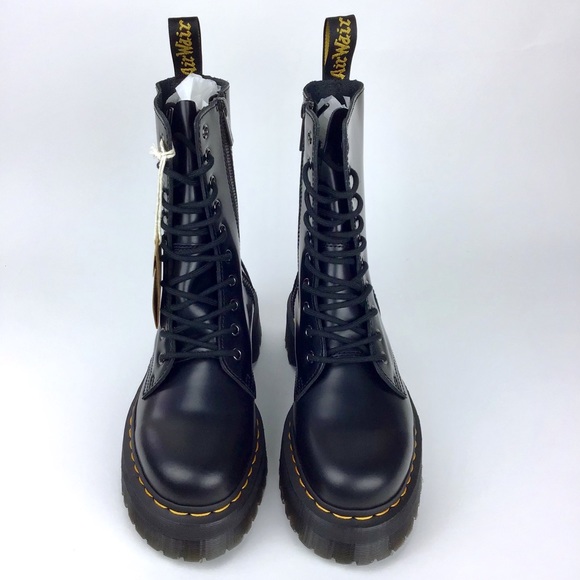 Dr. Martens Jadon Hi Platform Smooth Leather Boots - Picture 3 of 7